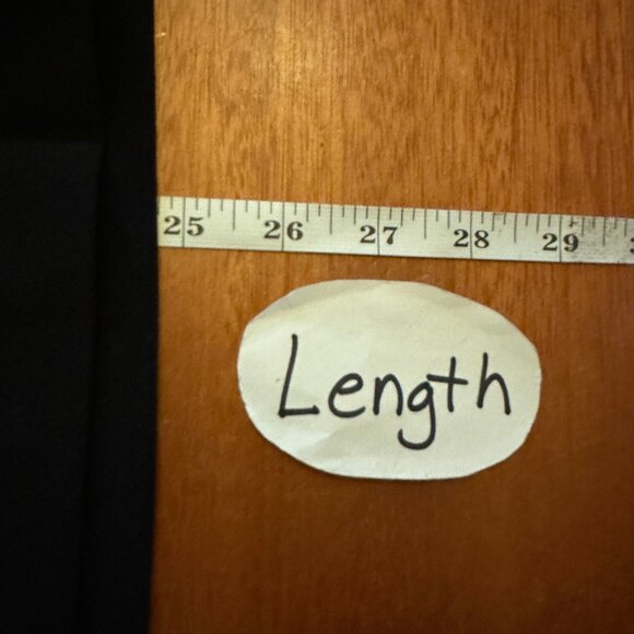 Womens Black Knee-Length Skirt With Decorative Buttoned Pockets - Size L By NYCC - Picture 4 of 6